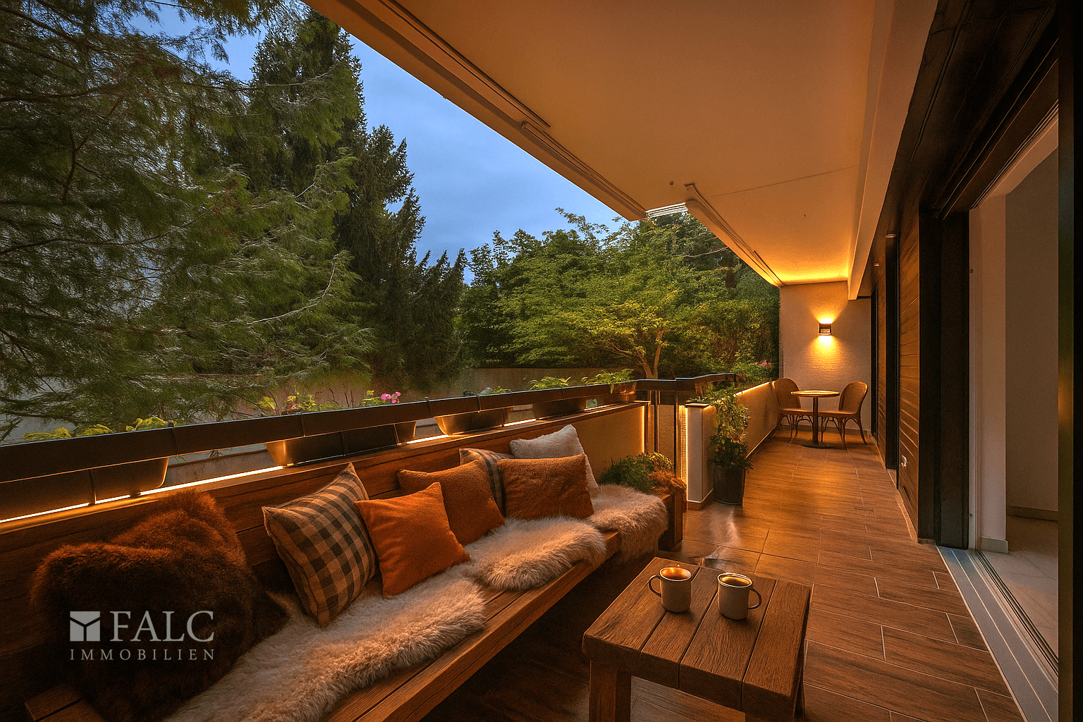 Einrichtungsbeispiel Balkon